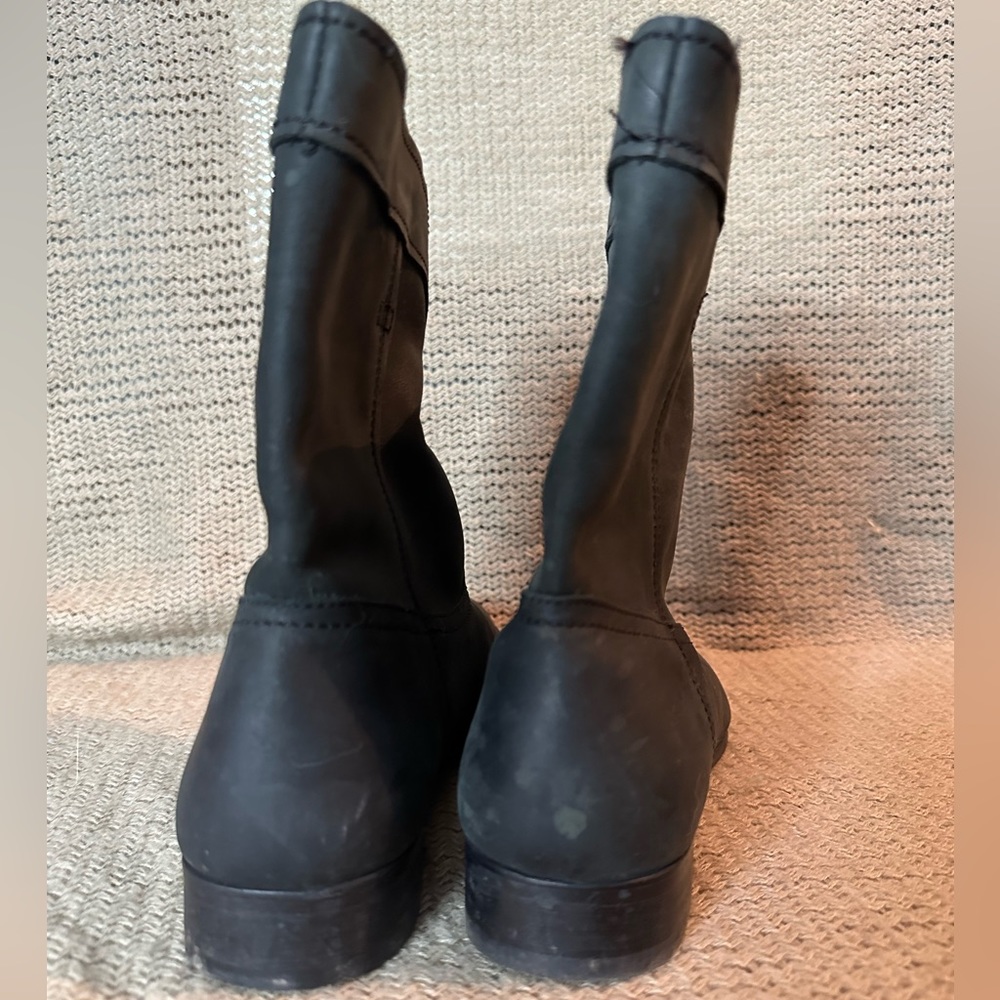 Frye Cara Roper Black leather boots, size 9 - Picture 4 of 9